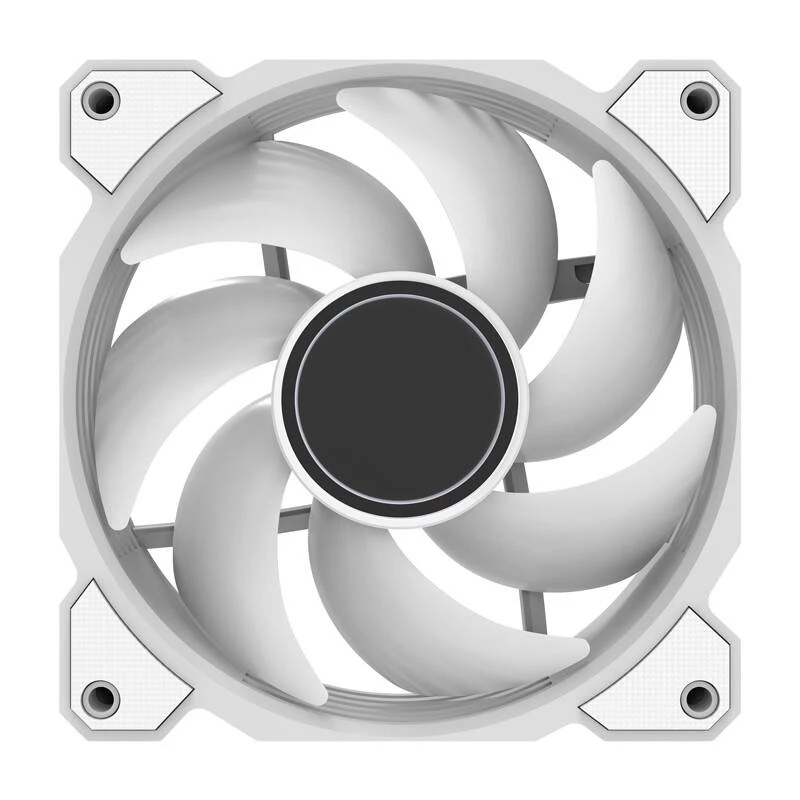 Chladiaci ventilátor Darkflash DR08 (biely) — ventilátor do skrine/CPU, model DR08 biely, jeden 120-mm ventilátor