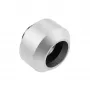 Skrutkové spojenie pre hardtube 14 mm OPTIMUS — kovový konektor pre kvapalinové chladenie PC, strieborný