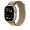 Remienok Apple 49mm Tan Alpine Loop Large Natural Titanium Finish