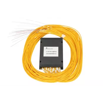 Optický PLC rozbočovač Extralink 1:32, 2,0 mm G657A kábel, 1,5 m, ABS/PC modul, bez konektorov