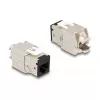 DeLOCK 88118 Keystone modul plochý čierny RJ-45 10 kusov