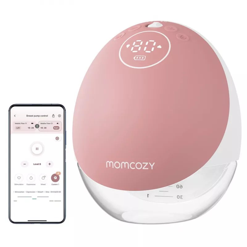 Odsávačka mlieka Momcozy M9 Single červená 150ml