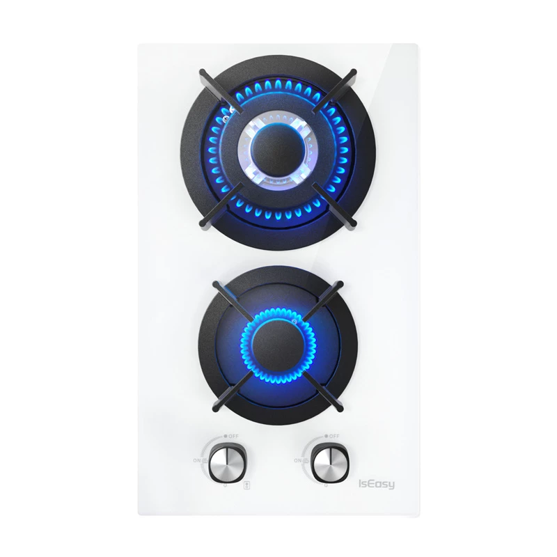 ISEASY MGBG-312A plynová varná doska, 2 horáky (biela)