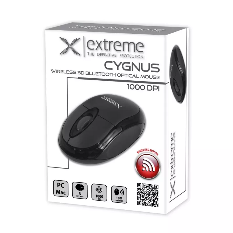 Bezdrôtová Bluetooth optická myš 3D Cyngus čierna