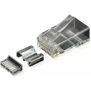 ROLINE RJ45 konektor samec Cat.6A nechránený + insert 10 ks (21.17.3098)