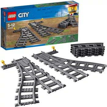 Stavebnica LEGO City 60238 – výhybka a príslušenstvo pre stavebnice