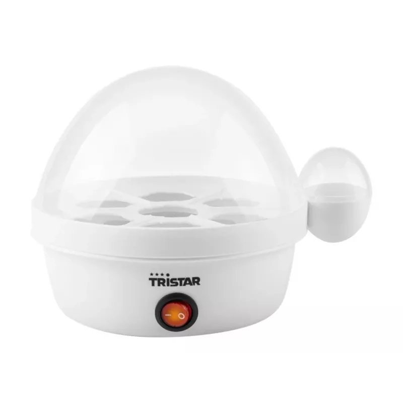 Varič vajec Tristar EK-3074 — kapacita 7 vajec, 350 W, transparentná/biela