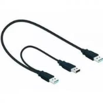USB kábel DeLOCK 82908 USB 3.2 Gen 1 0,6 m 2x USB A konektor samec čierny