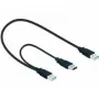 USB kábel DeLOCK 82908 USB 3.2 Gen 1 0,6 m 2x USB A konektor samec čierny