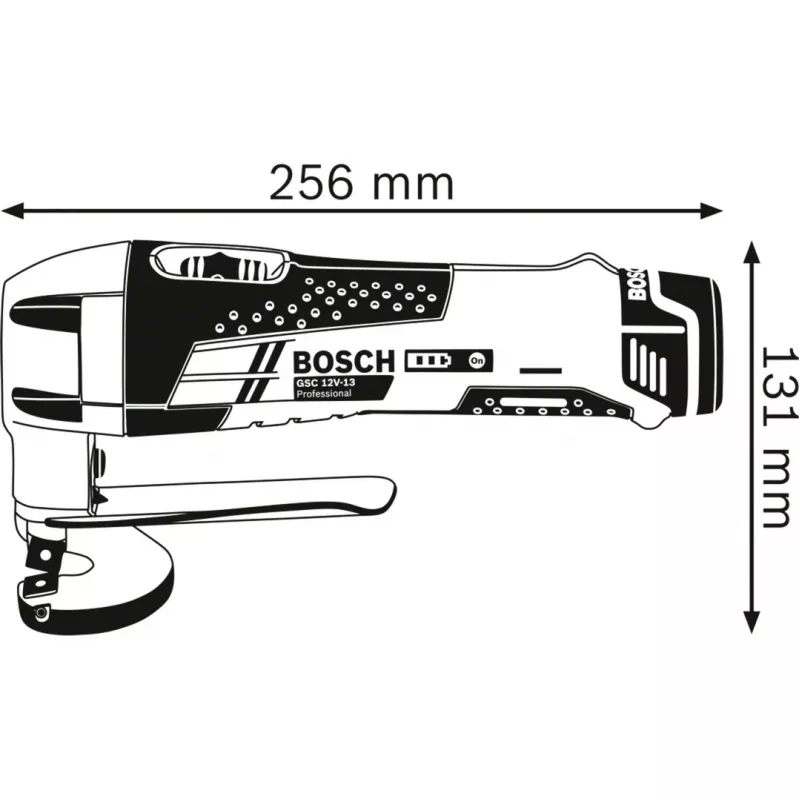 Bosch GSC 12V-13 PROFESSIONAL akumulátorové nožnice na plech 3600 zdvihov/min
