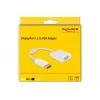 Adaptér DisplayPort 1.2 konektor samec na VGA konektor samica DeLOCK 61007