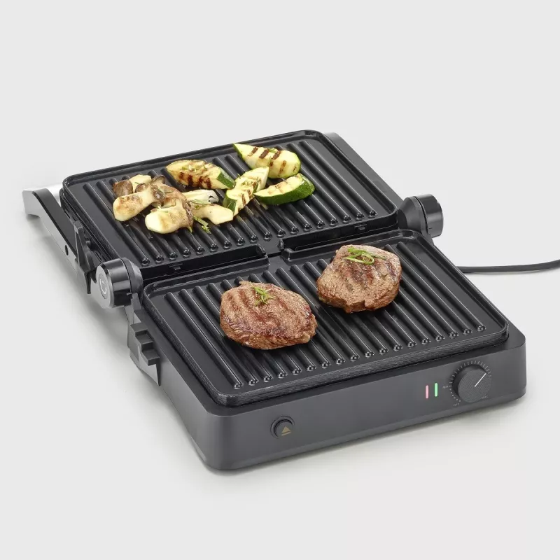 Kontaktný gril Severin KG 2398 čierna biela 1800W 300x220mm