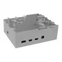 Akasa hliníková skriňa pre Raspberry Pi 4B s tepelnou sadou - strieborná (A-RA09-M1S)