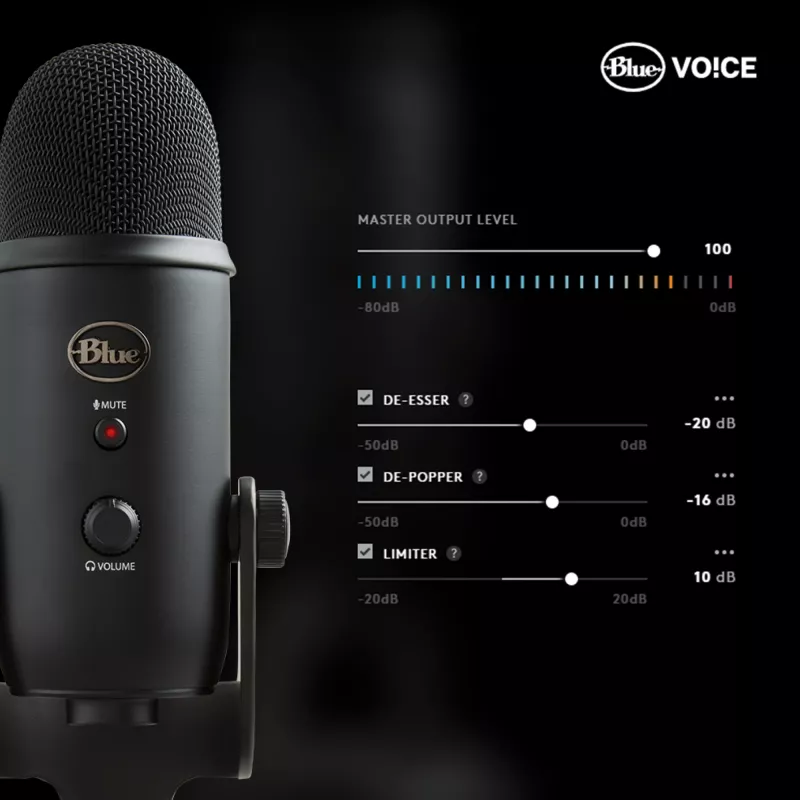 Blue Microphones Yeti mikrofón USB Blackout