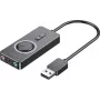 Vention CDRBF externá zvuková karta USB 2.0, jack, regulácia hlasitosti, 48 kHz, 1 m
