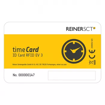 Čipová karta ReinerSCT timeCard Premium 25 DES — bezpečná smart karta pre evidenciu času a prístup