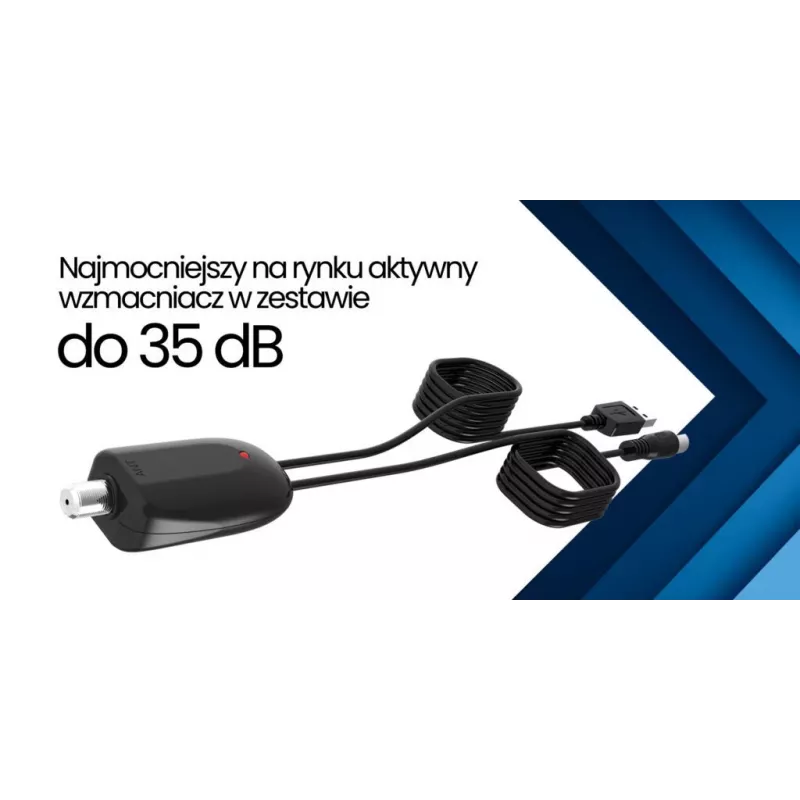 Auto DVB-T anténa Shark SHA301CAR s aktívnym zosilňovačom pre príjem TV v automobile