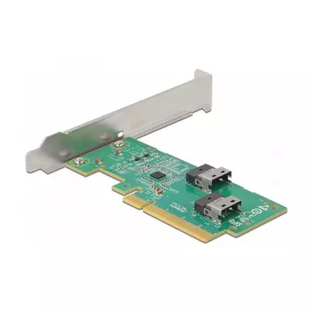 DeLOCK PCI Express 4.0 x8 karta na 2 x interné SFF-8654 4i NVMe Low Profile