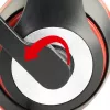 Káblové herné slúchadlá GEMBIRD MHS-03-BKRD — binaurálne, okolo uší, 3,5 mm, 1,8 m kábel, červená/čierna