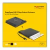 Puzdro na HDD DeLOCK 42636 čierne 5,25 palcov Micro SATA 5 Gbit/s