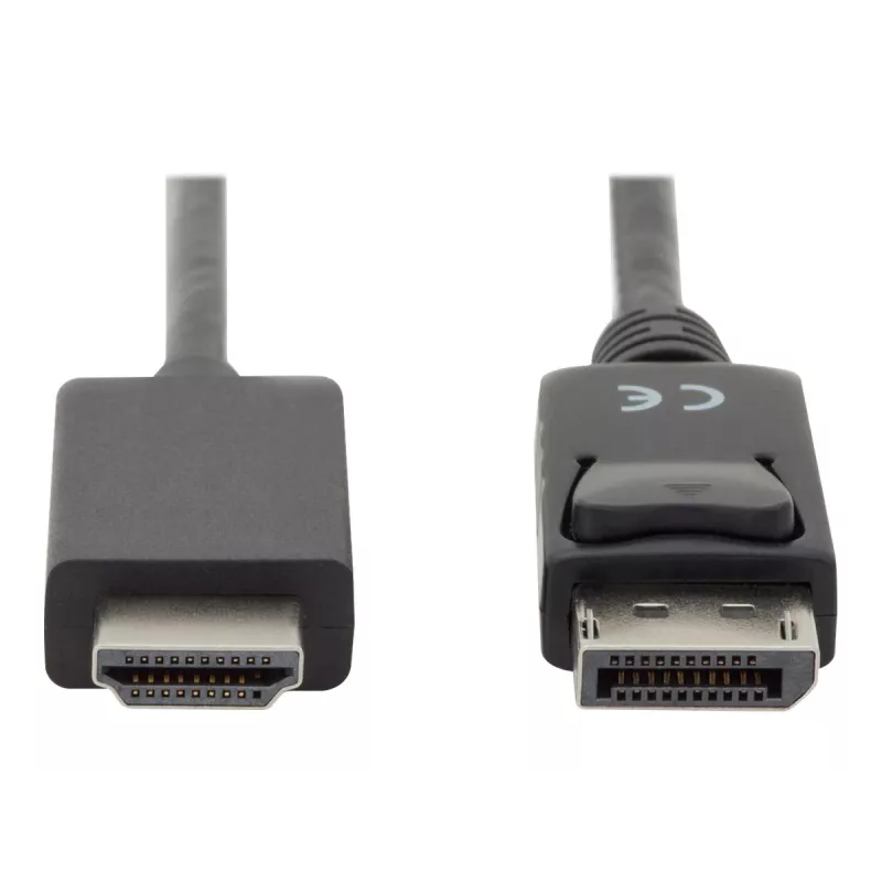 Adaptérový kábel DisplayPort 1.2 so zámkom 4K 60Hz UHD Type DP/HDMI A M/M čierny 2 m