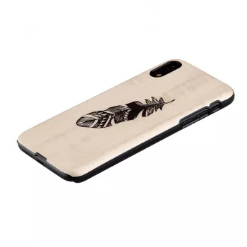 Puzdro na smartphone man and wood pre iPhone XS Max Indian čierna