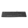 K120 káblová klávesnica, káblová, USB, QWERTZ, čierna