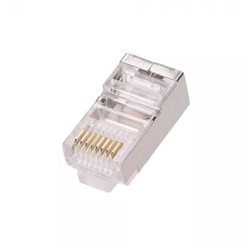 Sieťový kábel Extralink RJ45 konektor samec CAT5E FTP RJ45 8P8C transparentný