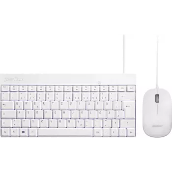 Perixx PERIDUO-212 klávesnica a myš vrátane USB nemecká biela (PERIDUO-212 DE W)