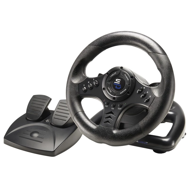 Volant + pedále Subsonic SA5426-NG čierny USB 180° rotácia