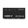 HDMI video rozbočovač SAVIO CL-42 — 2x HDMI výstupy, 1920x1080, 36-bitová farba, kovové puzdro, 5V/1A