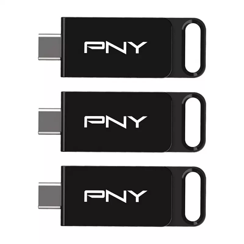 PNY Elite 128 GB USB-C 3.2 Gen 1 USB kľúč, balenie 3 ks (Retail)