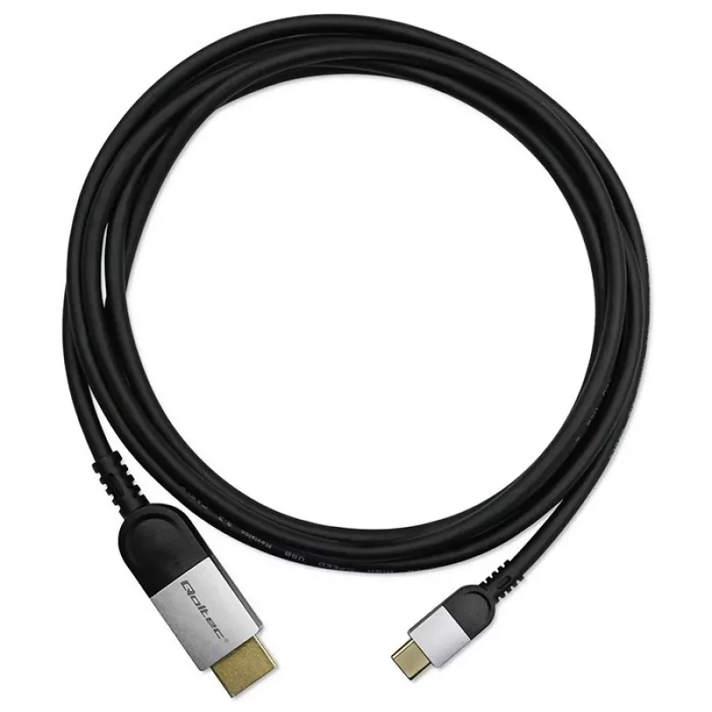 Kábel USB-C na HDMI QOLTEC 50438 — 2 m, 4K 60 Hz