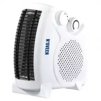 Elektrický teplovzdušný ventilátor NOVEEN FH06 – 2000 W, 2 výkonové stupne, nastaviteľný termostat, biely