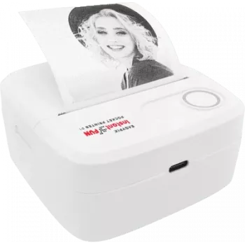 Vrecková tlačiareň EASYPIX InstantFUN P1 — kompaktná Bluetooth fototlačiareň, prenosná okamžitá tlač