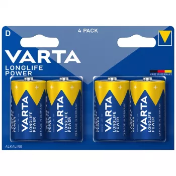 Batéria Varta 4920 LONGLIFE Power Mono D 1,5V – veľkosť D primárny alkalický článok