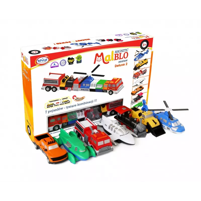Sada vozidiel Popular Playthings Magnetic Mix or Match