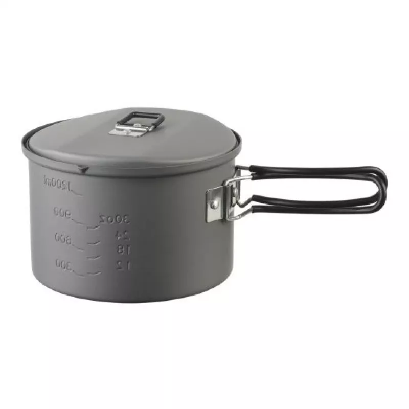 ESBIT PT1600HA kempingový hrniec 1,6 L hliník, čierna