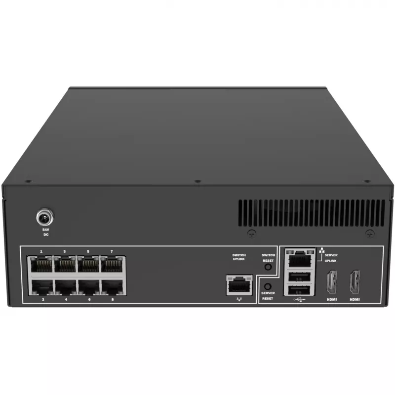 Sieťový videorekordér - 8 IP kanálov - 4 TB HDD - PoE switch - HDMI - USB 3.2