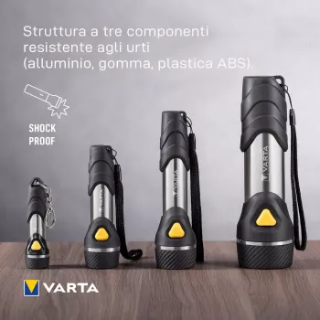 Ručná baterka Varta Day Light Multi LED F20 čierna strieborná žltá