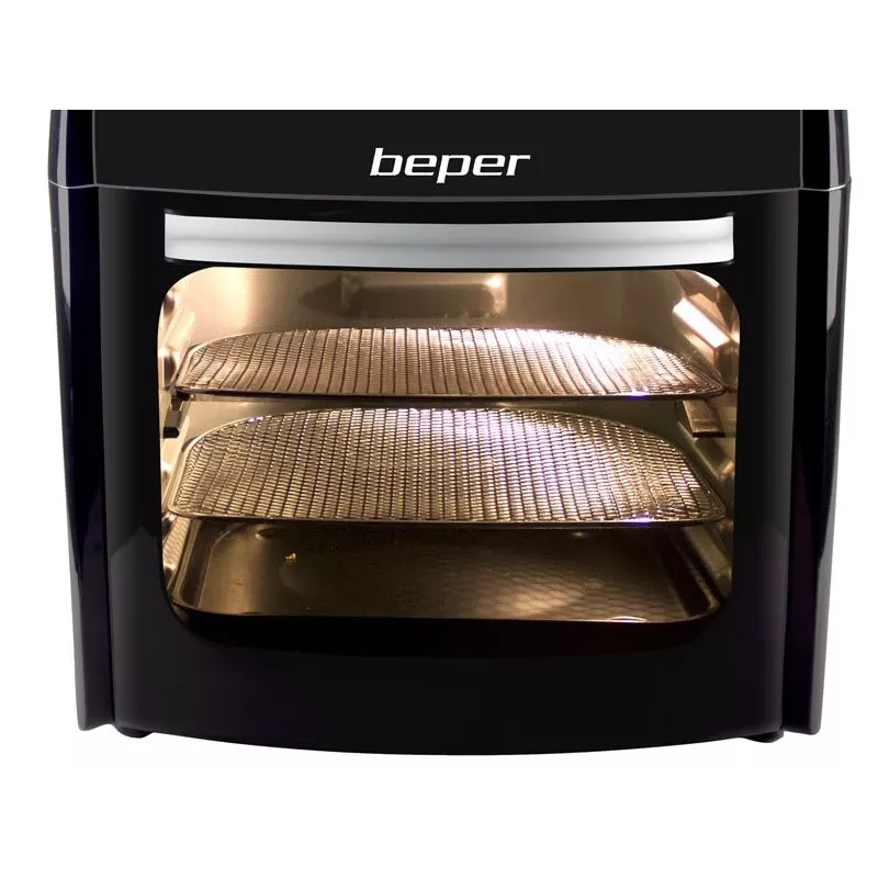 Teplovzdušná fritéza Beper P101FRI012 12 L 1800 W čierna