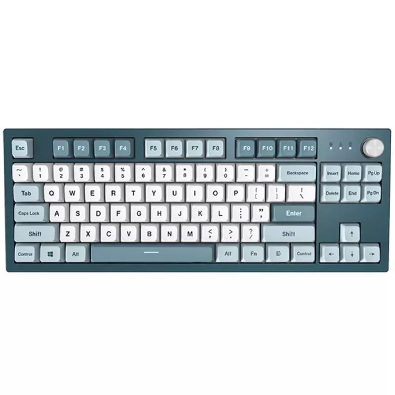 Montech MKey TKL klávesnica herná USB tmavosivá, svetlomodrá, biela