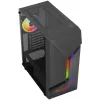 Aerocool Scape-G-BK-v2 Midi-Tower, Tempered Glass, FRGB - čierna