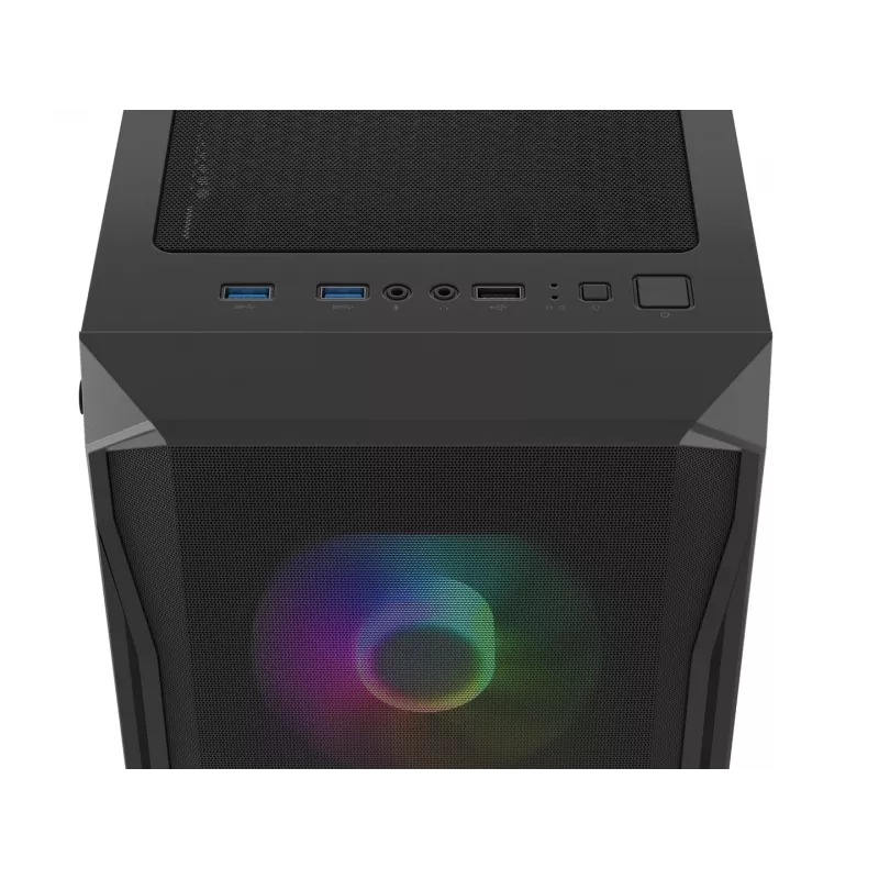 Skriňa Fury Shobo SH4F s RGB oknom a 4 ventilátormi MIDI počítač PC
