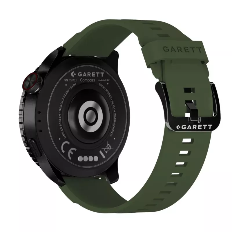 Smartwatch Garett Compass GPS čierny — Garett Compass GPS Smartwatch, čierny