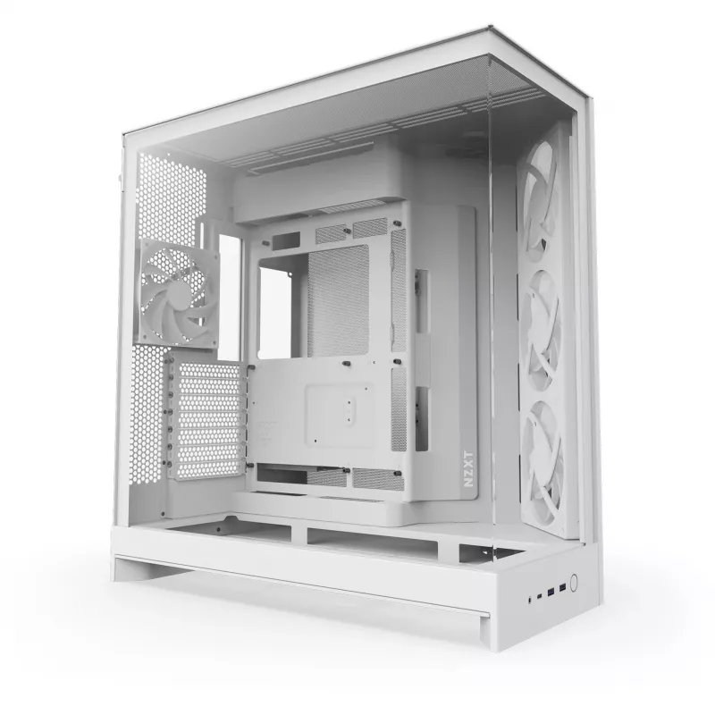 PC skriňa NZXT H9 Flow RGB Midi Tower biela