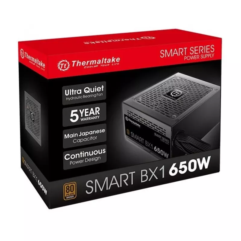 Napájací zdroj Thermaltake Smart BX1 PS-SPD-0650NNSABE-1 (650 W; aktívny; 120 mm)