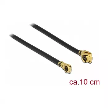 Delock 89647 anténny kábel, MHF na MHF 4, 10 cm, čierny