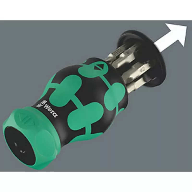 Držiak bitov Wera KK Stubby Magazin RA 4 magnetický, model 05008893001, kompaktný Stubby magazín pre bity