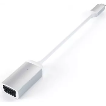 Satechi Type-C na VGA adaptér, strieborný, ST-TCVGAS